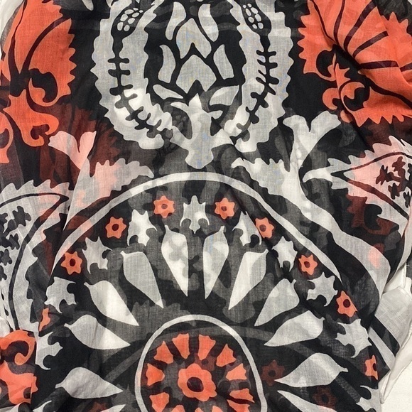 Zara Peach Orange Coral Black White Whimsical Bohemian Whimsigoth Cozy Warm Goth - Picture 14 of 16